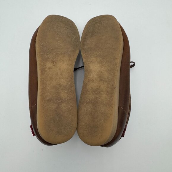 Clarks Collection Wallabees Brown Leather Chukka Boots Moccasins Driving Shoes - Picture 4 of 8